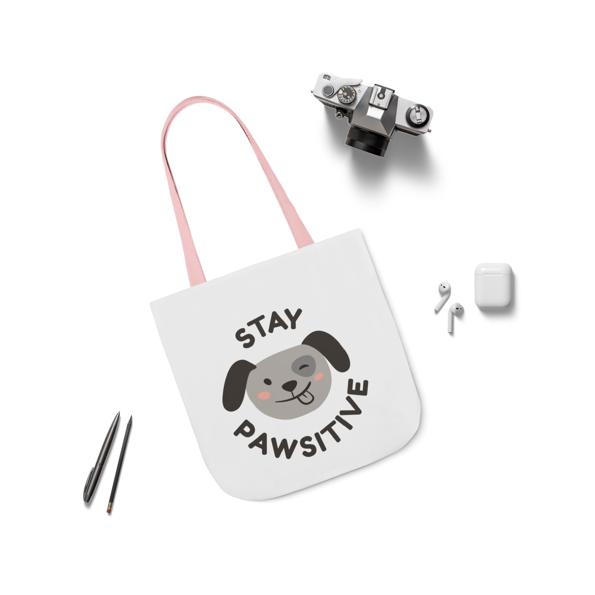 Canvas Tote Bag, 5-Color Straps