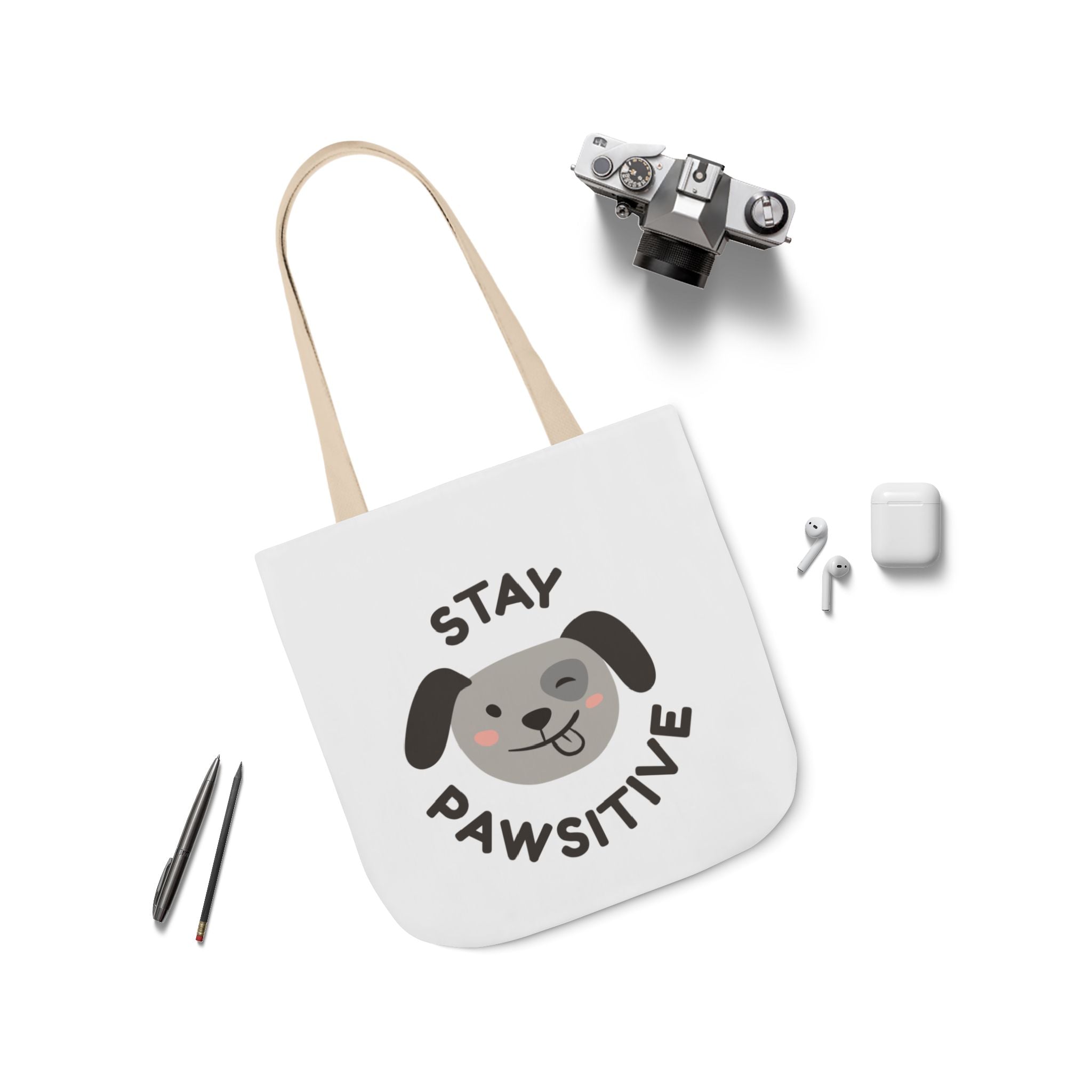 Canvas Tote Bag, 5-Color Straps