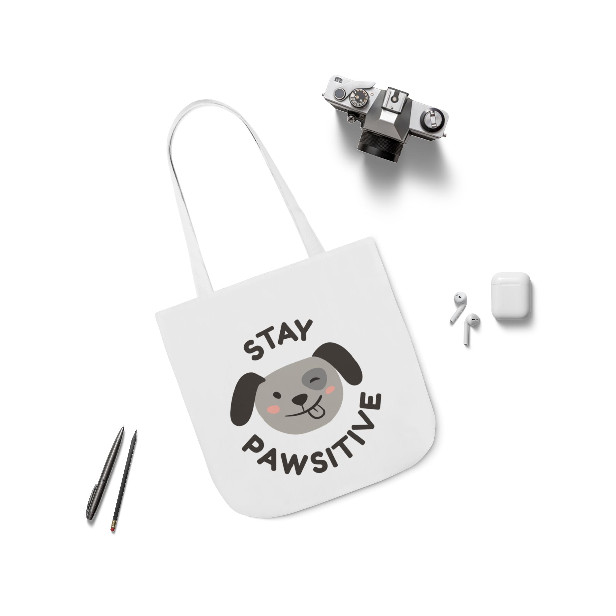 Canvas Tote Bag, 5-Color Straps
