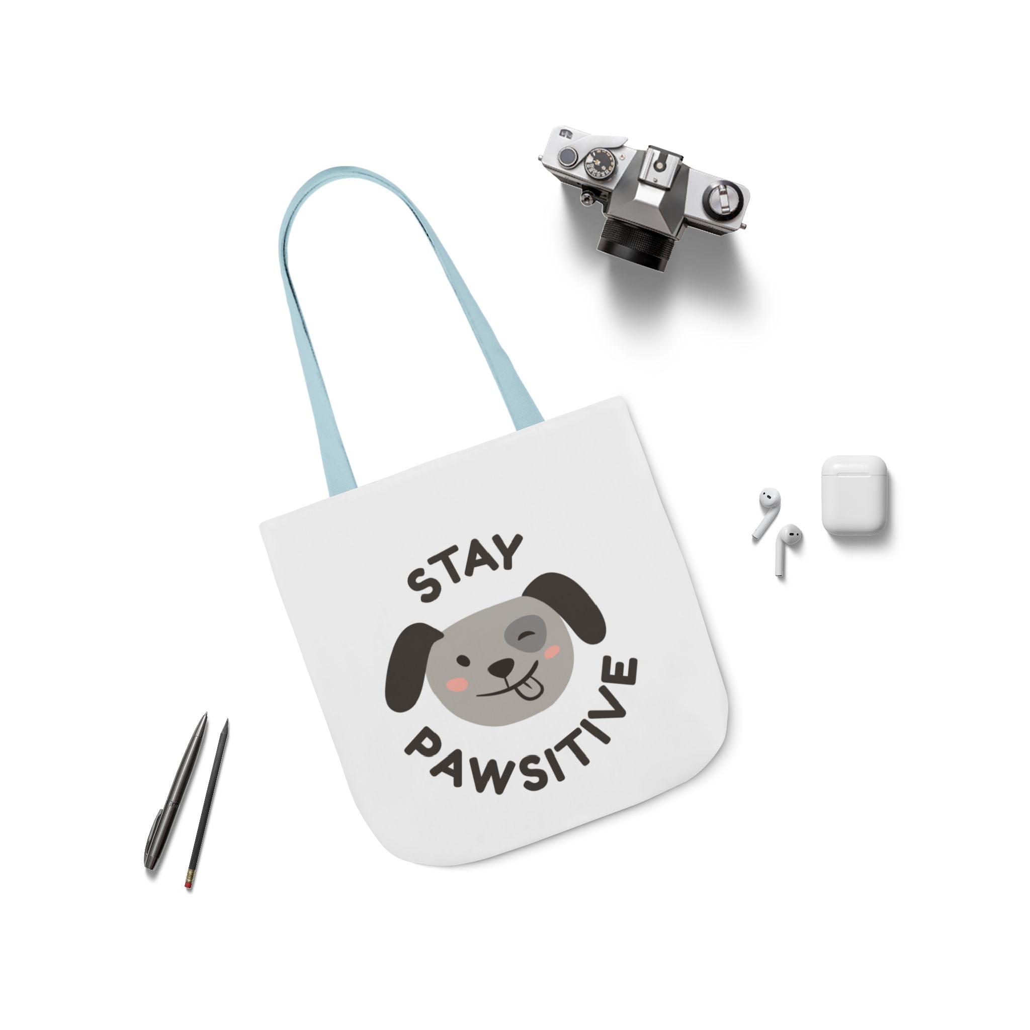 Canvas Tote Bag, 5-Color Straps