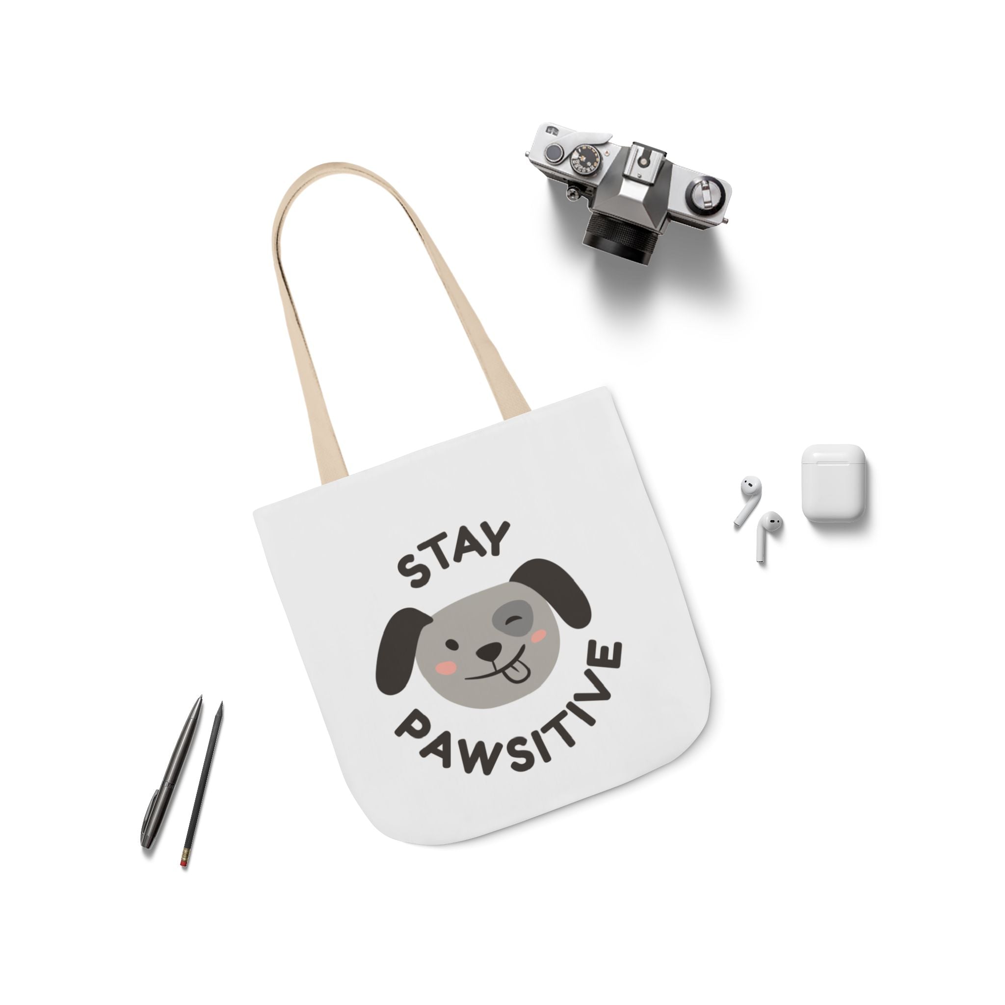 Canvas Tote Bag, 5-Color Straps